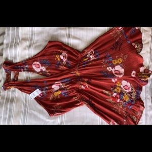 Tillys floral keyhole romper